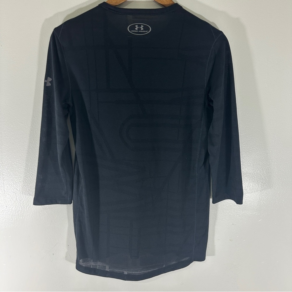 Under Armour Threadborne Utility 3/4 Sleeve Tee Black Men’s S - Picture 4 of 9